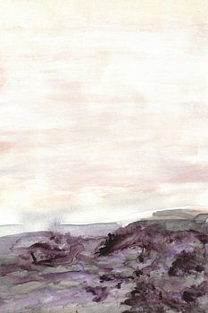Misty Purple Landscape