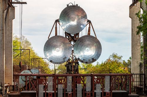 Het Radio Optische Telescoop Observatorium ROT-54 bij Yerevan in Armenië