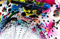 Prachtig, kleurrijk plafond van de Markthallen in Rotterdam van Marcia Kirkels thumbnail