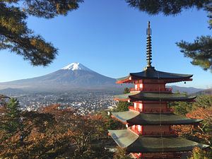 Heilige berg Fuji San van Menno Boermans