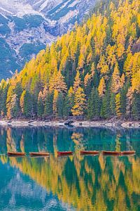 Pragser Wildsee, Dolomites, Italie sur Henk Meijer Photography