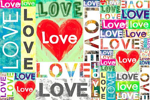 Liefdes collage "The Power of Love"