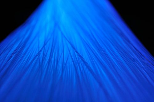 Glasvezel kabel verlichting in blauw