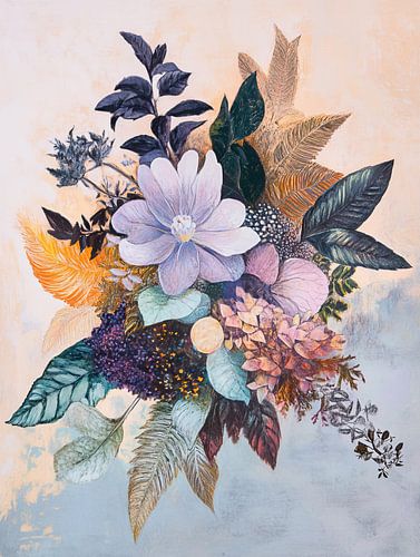 Paarse Bloesems Kunst