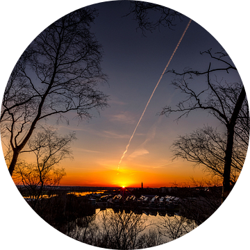 Uitzicht vanaf de Koningstafel op de Grebbeberg richting Rhenen.