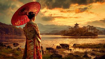 Japanese Geisha art by Egon Zitter