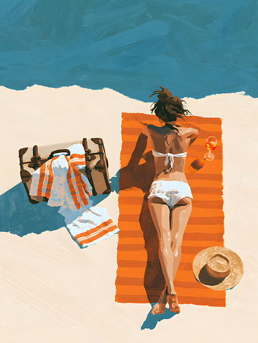 Zonovergoten strandlaken