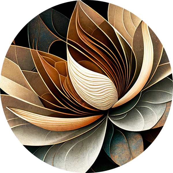 Lotusbloem Abstract III van Jacky