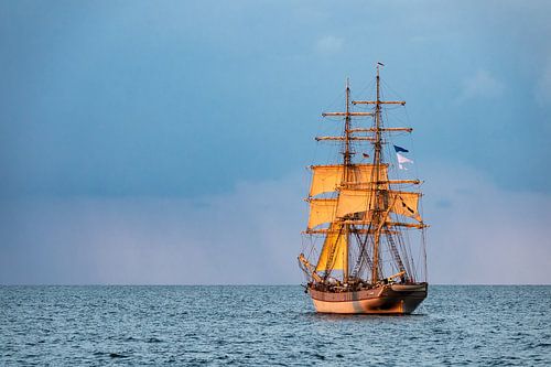 Segelschiff auf der Hanse Sail in Rostock