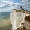 Falaises de craie à Birling Gap et phare de Belle Toute, Sussex sur Jan Fritz