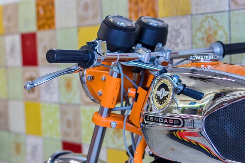 Zündapp KS50 Watercooled Tankdetail von Wilde50er