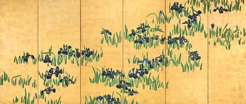 Watanabe Shikō. Irises