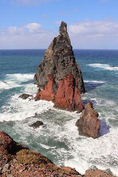 Rocks in the sea on Madeira by Map of Joy