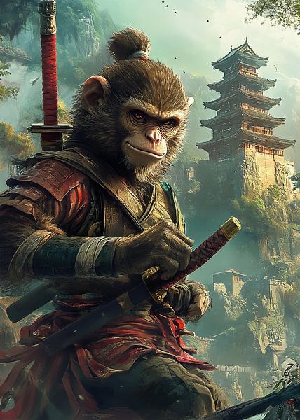 Kung Fu monkey by FotoKonzepte