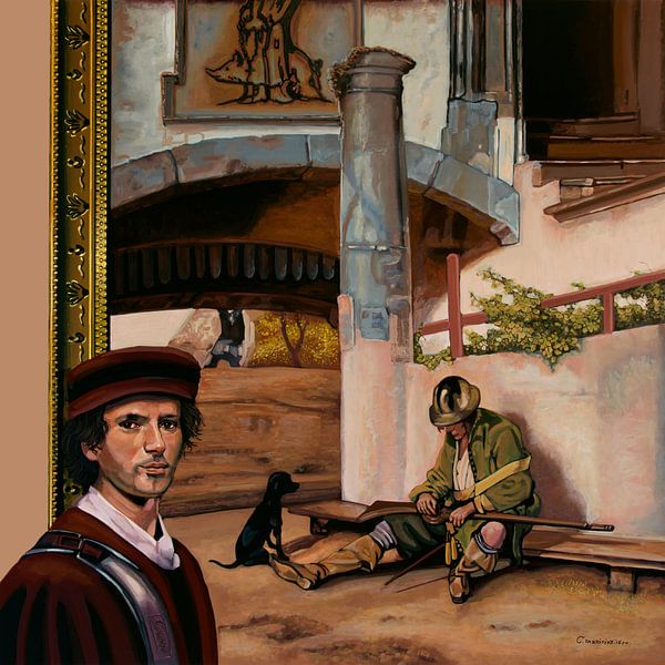 Carel Fabritius and The Sentinel Painting by Paul Meijering