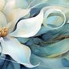 Lotus Bloem Abstract van Jacky