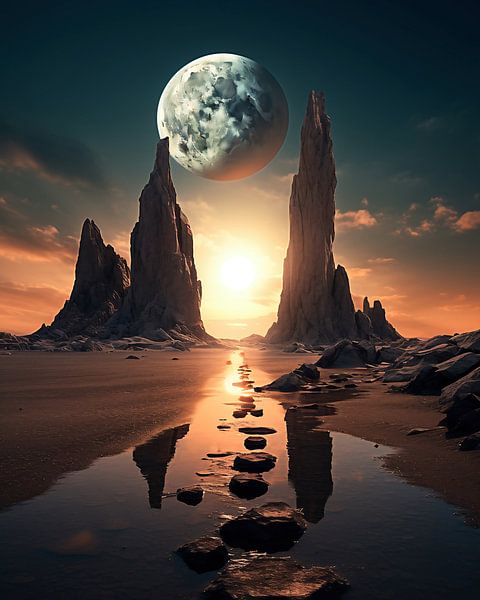 Landschap van fernlichtsicht