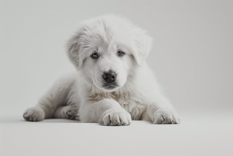 Le chiot de montagne des Pyrénées par Karina Brouwer