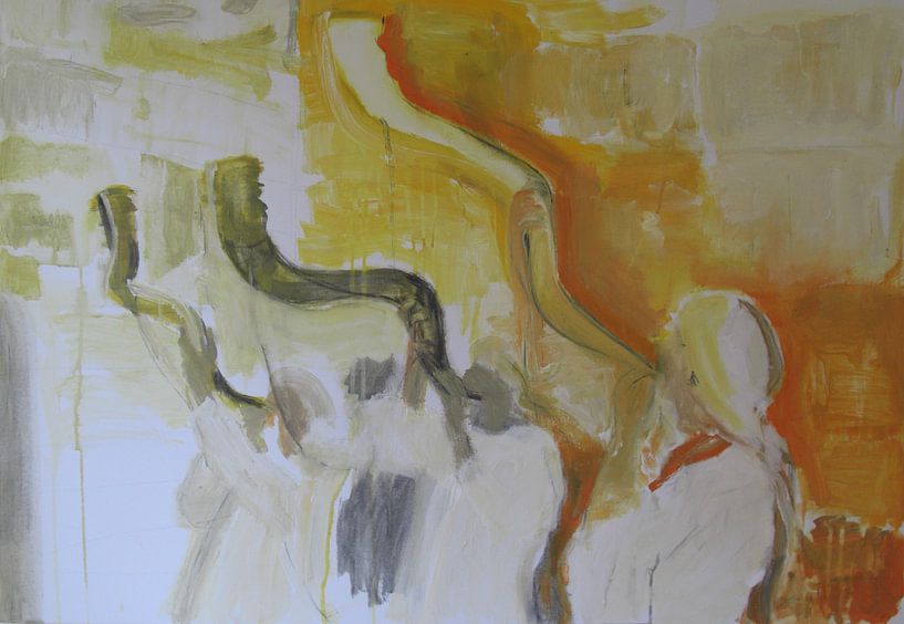 Sjofar blower at the Kotel (Western Wall Jerusalem) von Liliane Dumont