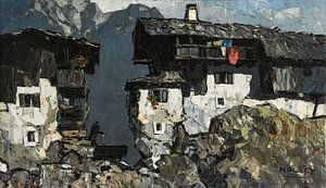 Oskar Mulley, Bauernhaus in den Bergen, ca. 1930