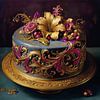 Eine kunstvoll gestaltete Torte von Patricia Hofmeester