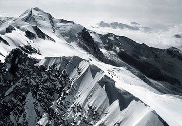 Alpinisten op de Breithorn van Menno Boermans