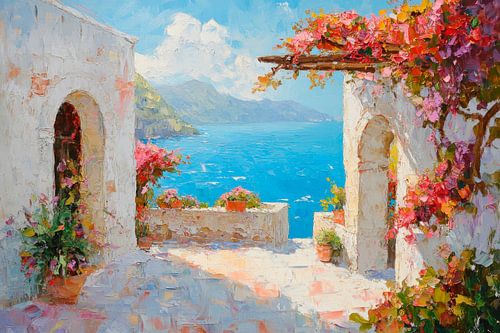 Uitzicht op zee van Poster Art Shop