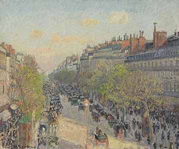 Boulevard Montmartre, Dämmerung, Camille Pissarro