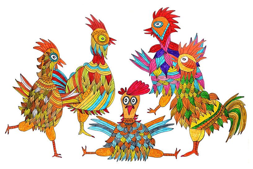 Chickens by Inge Knol