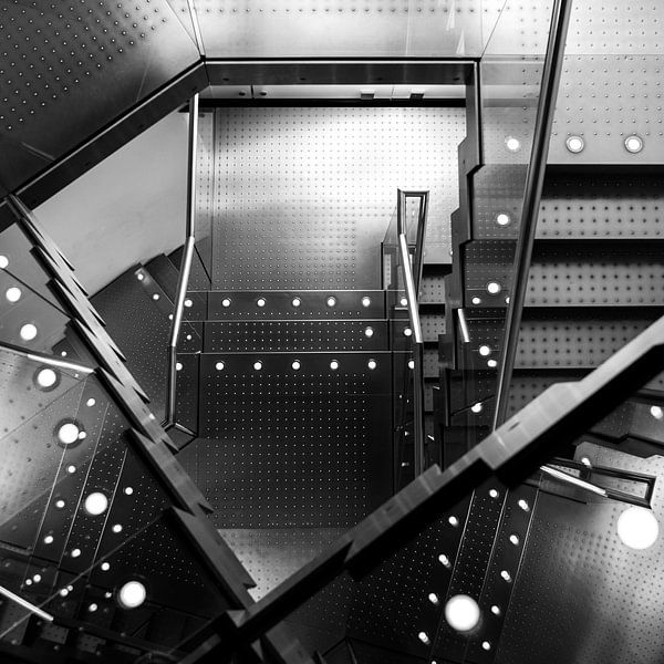 Steel staircase 1. by Henri Boer Fotografie