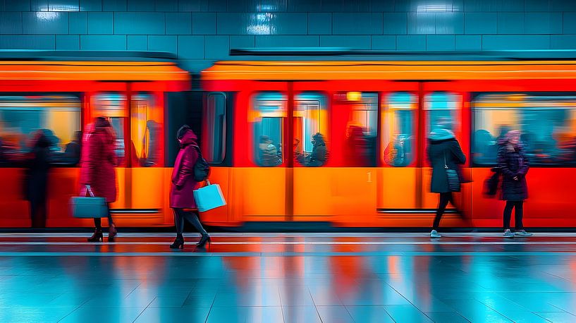 Die U Bahn Station von Heike Hultsch