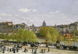 Claude Monet,Paris Louvre Wharf