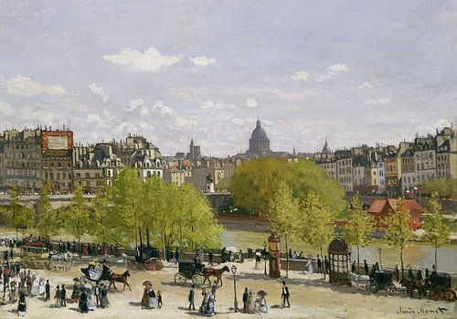 Claude Monet,Parijs Louvre Wharf
