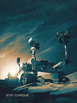 STK205522S-Curiosity, Mars Exploration Rover Project Poster by Stocktrek Images