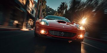 Roter Ferrari 559 von PixelPrestige