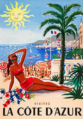 1955 Frankrijk Bezoek La Cote D'Azur Reizen