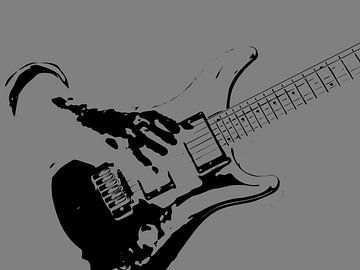 Elektrische Gitaar van Johan Zuijdam Digi Art