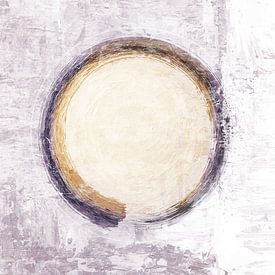 Circle Japandi and structure 1 by Claudia Gründler