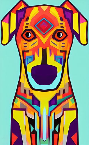 Decorative dog illustration