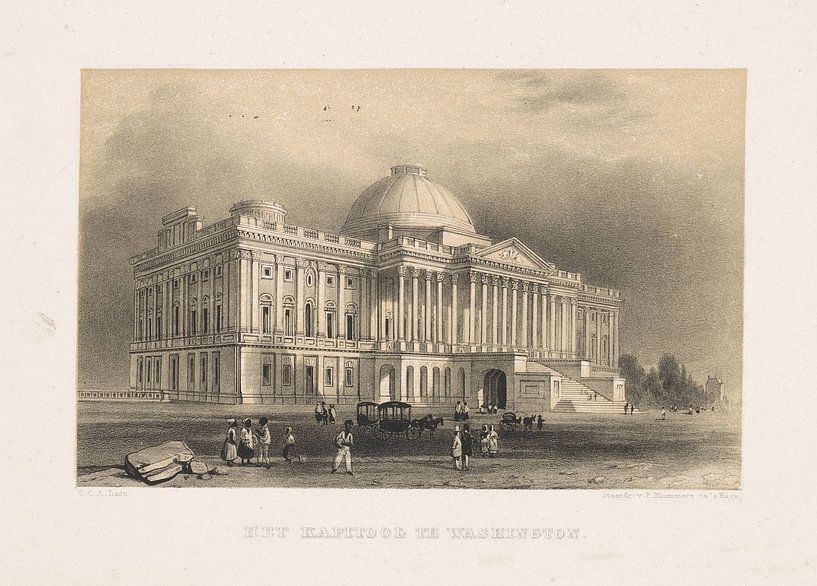 Carel Christiaan Antony Last, Das Kapitol in Washington, 1843 - 1876 von Atelier Liesjes