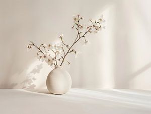 Minimalistische Stilllebenfotografie im Japandi-Stil