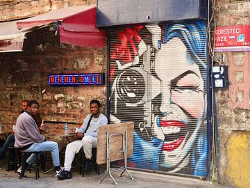 Kleurrijk straatleven in Istanbul van Judith van Wijk
