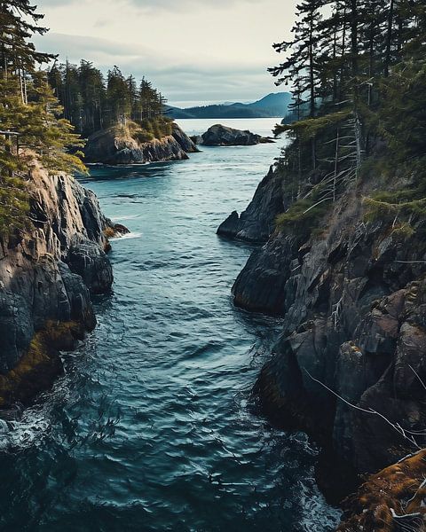 Küste am Pazifik von fernlichtsicht