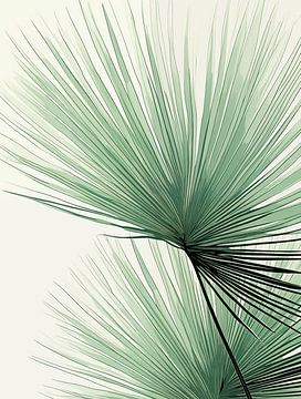 Feuille de palmier sur Caroline Guerain