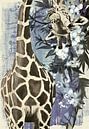Happy Upside down giraffe van Gisela- Art for You thumbnail