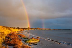 Ostseeküste bei Klintholm Havn in Dänemark.