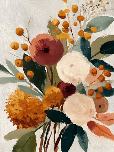 Warme Bloemencompositie