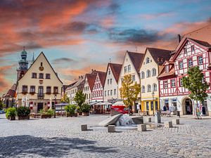 Skyline Marktplatz von Lauf an der Pegnitz Bayern ,Deutschland