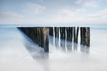 Breakwater light pastel colors by Ingrid Van Damme fotografie