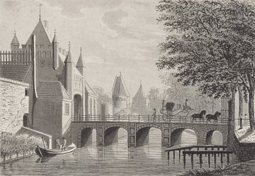 Walraad Nieuwhoff, Grote Houtpoort te Haarlem, 1800 - 1837 van Atelier Liesjes